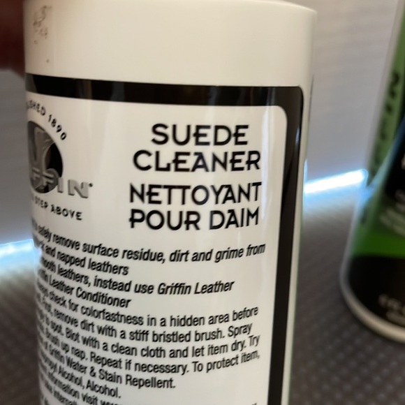 Griffin Suede Cleaner Unbuckle & Napped Leather 2 bottles 8 Fl. Oz. New - Picture 4 of 9